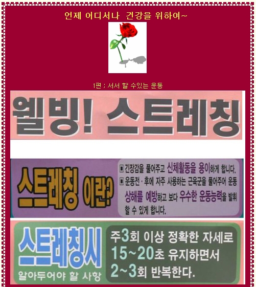 웰빙스트레칭 이미지