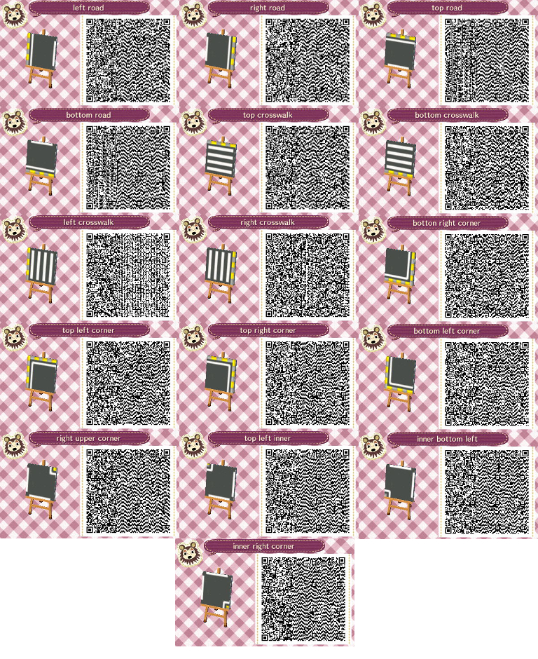 [3DS] 튀어나와요 동물의 숲(Animal Crossing New Leaf) QR Codes 도로 패턴 네이버 블로그