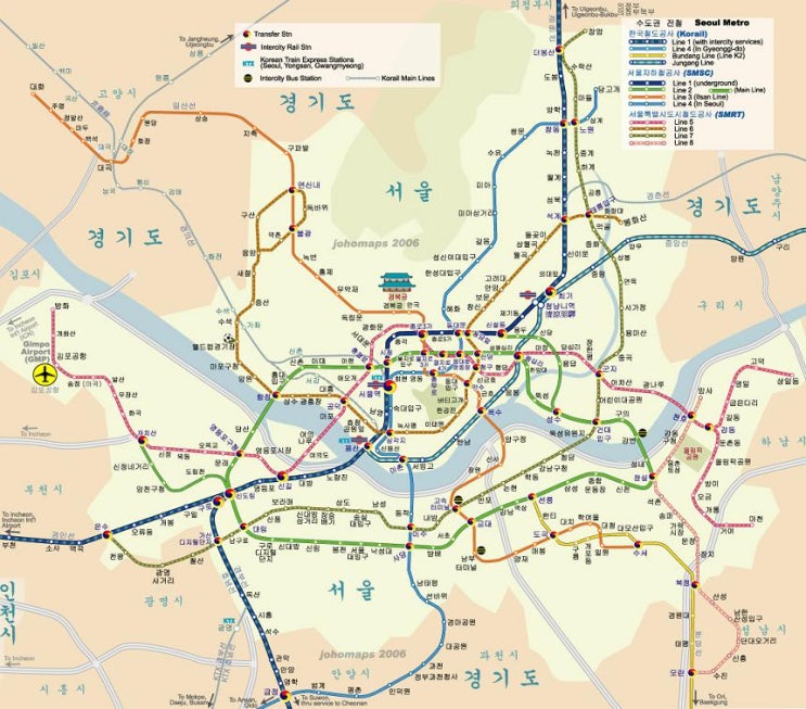 지하철노선 지하철노선도 서울 지하철 지도 광역전철 노선도 Seoul city subway map : 네이버 블로그